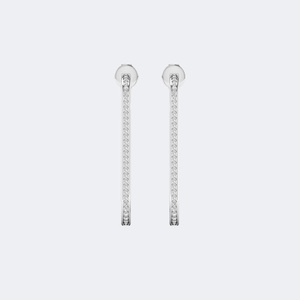 0.30CTW Gold Plated Lab Grown Round Cut <b>diamond</b> <b>earrings</b> - Product Image 2