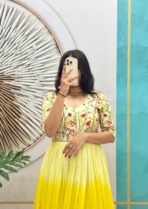 New Launching Dual-Color Pure Mul Mul Cotton Frock Gown Full Stitched Summer Wear Stylish Women Regular Fit Casual Quick Dry - Product Image 2