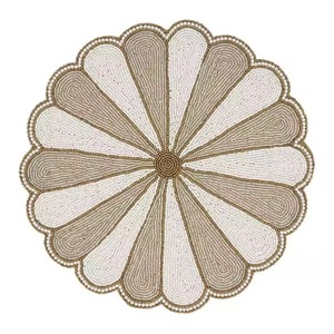 beaded <b>table</b> <b>runner</b> Design Placemat by Saro Lifestyle Shamrock Coquette Bow Placemat <b>table</b> mat or placemat Beaded - Product Image 6