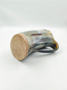 Jarra de Cuerno Natural Hecha a Mano, Ecológica y Ligera, Artesanía Tradicional con Estilo Americano Moderno para Cerveza - Product Image 4