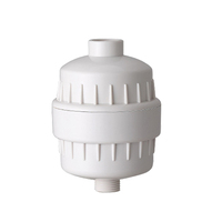 Cartucho de Filtro de Agua para Ducha Moderna Cromado Holinking SHP0005, 1 Año de Garantía, Montado en la Pared del Baño, Plástico Ecológico