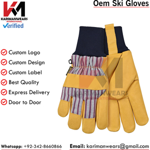 Gants de ski pour hommes et femmes avec compatibilité écran tactile, doublure thermique, coque imperméable, logo personnalisé, commandes en gros, exportateur - Product Image 5