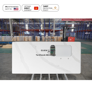 ตู้หินควอตซ์เทียมบนตู้ครัวขนาด0นิ้วทำจากหินอ่อนเลียนแบบสไตล์วิลล่าวิศวกรรมที่อยู่อาศัย - Product Image 4