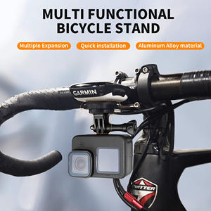 Soporte integrado para manillar de bicicleta de carretera de aleación de aluminio, soporte para ordenador, soporte para velocímetro <span class=keywords><strong>GPS</strong></span>, piezas de bicicleta para Garmin <span class=keywords><strong>Bryton</strong></span> - Product Image 3