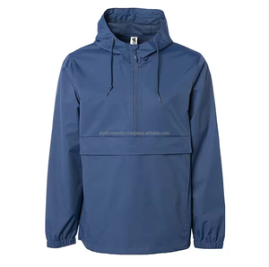 Custom Men's Hooded Polyester Vintage Retro Waterproof Windbreaker <b>Jacket</b> Embroidery Front Plus Size Sports Outdoor for Winter - Product Image 5