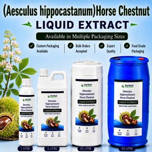 Extrait liquide de marron d'Inde (Aesculus Hippocastanum) – Complément alimentaire naturel à base de plantes, qualité alimentaire, liquide oral - Product Image 1
