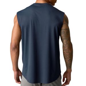 Custom Men Sleeveless Athletic Shirt Wholesale OEM ODM Gym Fitness Tank Quick Dry Workout Muscle <b>Top</b> Manufacturer - Product Image 2