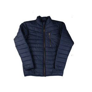 Chaqueta Acolchada para Hombre, Estilo 2026, Cuello Alto, Informal, de Alta Calidad, Color Azul Marino, Corte Regular, Color Sólido - Product Image 5