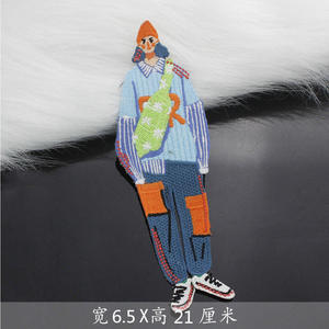 Factory Custom Embroidery Patch Square Thread <b>Badge</b> Wholesale <b>Iron</b> <b>On</b> Sew <b>On</b> for Jackets Hats Shirts Bags Clothing Decorative - Product Image 3