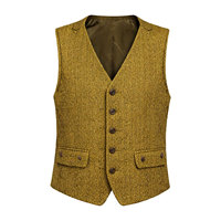 Veste en tweed Argyle pour homme avec gilet assorti, style irlandais, tenue écossaise traditionnelle, vente en gros d'usine