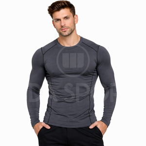 Camiseta de Compresión Ligera de Alto Rendimiento, Personalizable, Transpirable, para Entrenamiento, Gimnasio, Fitness y Deportes - Product Image 2