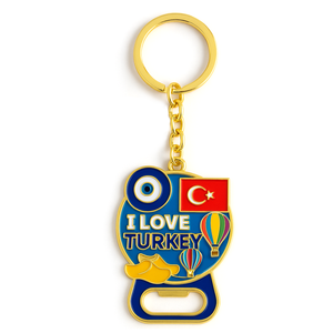 Cadeaux souvenirs de voyage de Singapour, ouvre-bouteille porte-clés personnalisé en alliage de zinc, impression UV, dessin animé tendance, étanche - Product Image 3