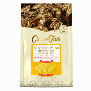 Chocolate Compuesto Profesional de Plátano y Cacao en Botones de 1KG para Galletas, Postres, Repostería Comercial y Fabricación de Alimentos - Product Image 1