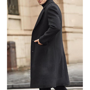 Manteau Trench Élégant en Mélange de Laine pour Homme – Veste d'Hiver Chaude et Longue pour l'Automne – Style Urbain Décontracté et Habillé – Vente en Gros - Product Image 5