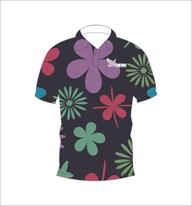 เสื้อโปโลฮาวายลายดอกไม้แบบกำหนดเอง เสื้อโปโลพิมพ์ลายสำหรับกอล์ฟ แขนสั้น เสื้อผ้ากีฬาทีมลำลอง - Product Image 5