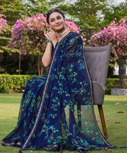 K V International – Nouveauté : Tissu Georgette Imprimé Traditionnel pour Enfants, Réversible, Séchage Rapide, Infroissable, Idéal pour Mariages, Fêtes et Usage Quotidien – Collection Automne - Product Image 4