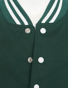 Veste de baseball en laine pour homme et femme, broderie de lettres, style hip-hop, épaisse et chaude, veste de varsity - Product Image 4