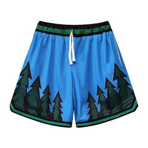 Shorts de sport décontractés pour hommes 100% coton, légers, en maille sublimée, respirants, séchage rapide, fabriqués au Pakistan - Product Image 1