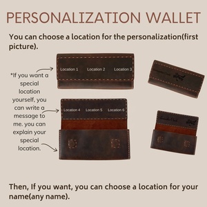 Monedero de diseñador para mujer real de alta calidad con solapa elegante sobre monedero largo con bolsillos con cremallera - Product Image 6