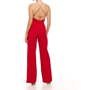Combinaison longue d'été tissée 100 % polyester à séchage rapide, respirante, nouvelle collection 2026, sexy, à bretelles, style halter, sans manches, pour femme (ODM) - Product Image 2