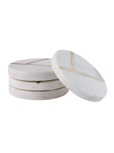 Posavasos de mármol al por mayor, tapete protector de mesa personalizado, portavasos, juego de posavasos de mármol indio - Product Image 4