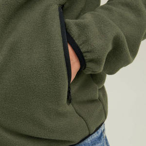 Veste légère en laine 100% pour homme, imprimée et brodée, respirante, en polaire, coupe ample, séchage rapide, écologique - Product Image 6