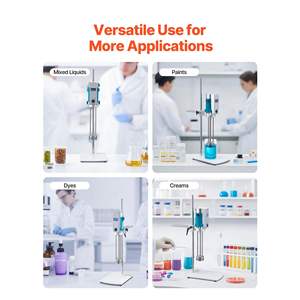 Homogeneizador de Laboratorio de Alta Velocidad de 500 W, Máquina Dispersora de 200-11000 RPM, Pantalla Digital de Alto Cizallamiento, Mezclador de Emulsión de Laboratorio - Product Image 6