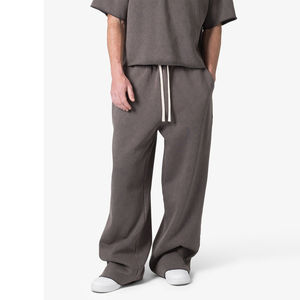 Pantalones Anchos Transpirables para Hombre, Hechos a Medida, con 2 Bolsillos Laterales, Estilo Hip Hop, 100% Algodón, Bordado Personalizado, Ropa Casual Masculina, Venta al Por Mayor - Product Image 1