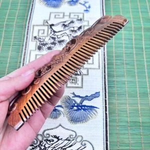 Peigne en bois écologique, soin des cheveux naturel, antistatique, démêlant, massage du cuir chevelu, pour la maison, le salon, pour un usage quotidien - Product Image 4