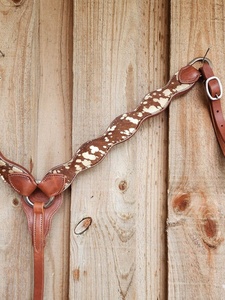 Finest Quality100% Genuine <b>Leather</b> Western <b>Tooled</b> Headstall & Breast Collar Set Wholesale Manufacturer Supplier - Product Image 3