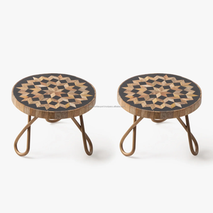 Support de gâteau en incrustation de résine rond fait à la main Matériau en bois haut de gamme avec incrustation d'os pour les anniversaires et les événements CakeTools Wholesale By FWE - Product Image 3