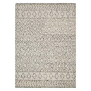 Tapis Kilim en Laine Tissée Beige à Motif Losanges, Antidérapant, Adapté aux Animaux, Idéal pour Chambre, Salon, Entrée - Product Image 1