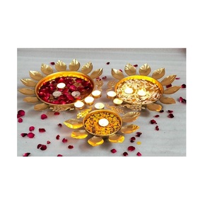 Handcrafted Metal Candle Bowl With Antique Finish For Luxury Home <b>Decoration</b> And Festive <b>Table</b> Setup - Product Image 5