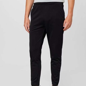 Survêtement noir pour homme, fermeture éclair intégrale, col montant, coupe décontractée, polyester, vêtement d'automne avec poches latérales - Product Image 2