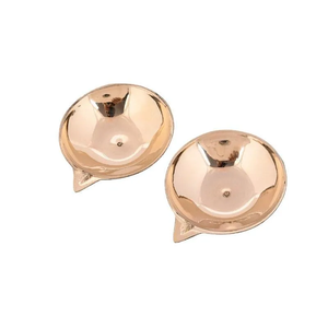 Diya โคมไฟทองเหลืองแท้สำหรับตกแต่งเทศกาลดิวาลีและพิธี Puja - Product Image 2