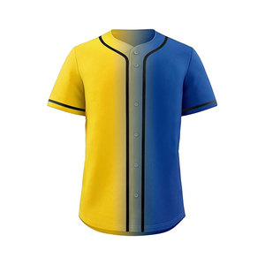 Maillot de baseball noir avec bordure blanche, boutons sur le devant, manches courtes, unisexe, adulte, vêtements de sport respirants - Product Image 3