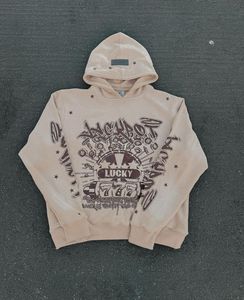 Custom Screen Printing Flared Sweatpants and Hoodie Sets Acid Washed Sweatsuits Puff Printing Tracksuit Men - Product Image 6
