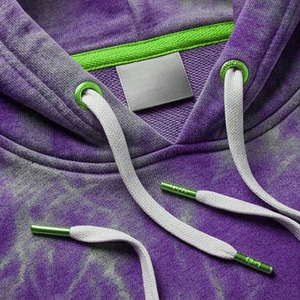 Sweat à capuche décontracté en molleton bouclette coupe classique, motif violet-gris, pour homme, 400 g/m², épais, délavé à l'acide, style vintage, idéal pour l'automne - Product Image 4