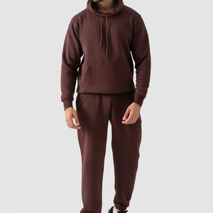 Ensemble de survêtement unisexe de luxe en molleton zippé, coupe oversize, pour l'hiver, vente en gros, collection 2026 - Product Image 3