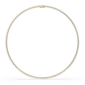 Collier élégant en diamant de laboratoire de 8,84 carats, or 14 carats, taille brillant rond, VS1, certifié IGI, léger, bijou unique, cadeau - Product Image 1