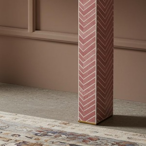 ILAHI's Bone Inlay <b>Table</b> Modern Design Agate Detailing <b>Storage</b> Portable Home Furniture - Product Image 1