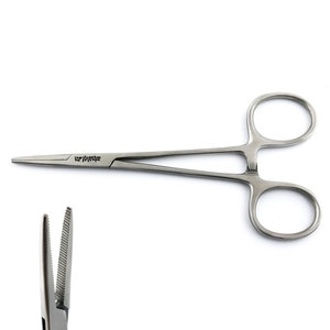 Pinzas Hemostáticas Rectas de 11.5cm de Acero Inoxidable, Instrumento Quirúrgico para Pinzar Vasos Sanguíneos, Procedimientos Médicos y Dentales - Product Image 1