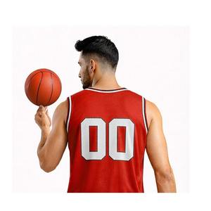 Seragam Basket Kustom Five B, Jersey dan Celana Pendek Putih dan Merah, Set Pakaian Olahraga Tim Profesional yang Bernapas, Dapat Dipersonalisasi untuk Pertandingan - Product Image 3