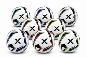 ลูกฟุตบอลแบบกำหนดเอง X คุณภาพสูง เด้งดึ๋ง |   สีขาว สีดำ สีทอง |   โลโก้ X |   ผู้ผลิต OEM ODM |   คุณภาพการออกแบบระดับพรีเมียม - Product Image 4
