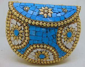 Metal Mosaic Clutch <b>Bag</b> Sparkling Evening Purse Chain Strap Handbag for Party Wedding <b>Valentine</b> <b>Gift</b> Handcrafted High Quality - Product Image 4