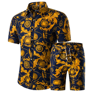 Ensemble short de jogging et t-shirt pour homme, deux pièces, collection été 2026, personnalisable, idéal pour la plage - Nouveauté très prisée - Product Image 1