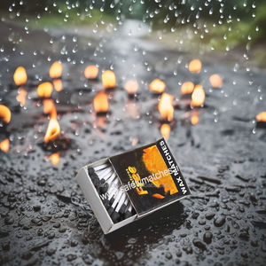 High Quality Custom Logo 43 X 30 X 10 MMWax Safety <b>Matches</b> <b>Box</b> Low Price for Different Length Sizes Best Manufacturer in India - Product Image 1