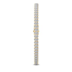 IGI Certified 14k 18k <b>Solid</b> <b>Gold</b> Bracelet Everlyn Oval Lab Diamond Tennis Bracelet Adjustable VS1 Quality Jewellery For Women - Product Image 4