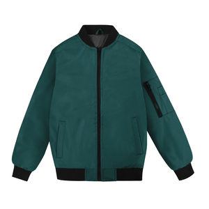 Full Zipper lightweight streetwear slim fit Bomber Jacket For Men Full Zip Windbreaker Warm Winter Windproof Casual - Product Image 2
