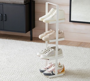 Premium Vertical Shoe Rack Multi Tier Compact Organizer Space Saving Design Strong Stable <b>Frame</b> Elegant Modern Entryway Display - Product Image 4
